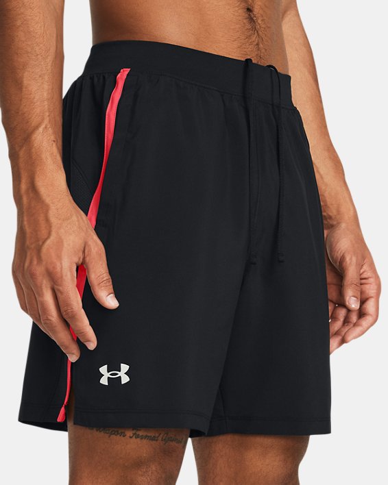 Shorts UA Launch 18 cm da uomo, Black, pdpMainDesktop image number 3